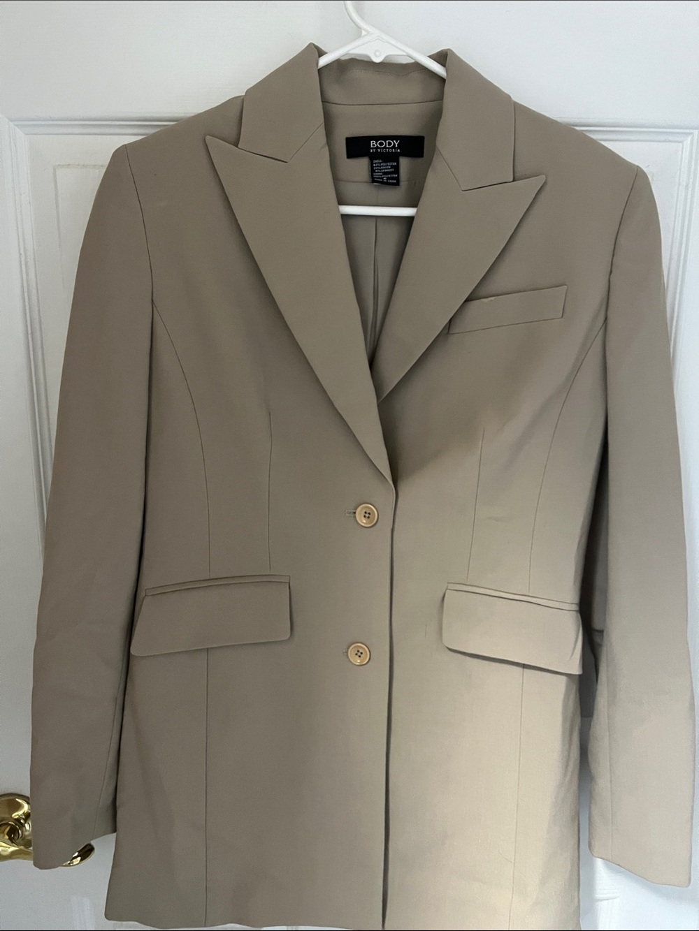 Victoria's Secret Beige Tailored Blazer Jacket